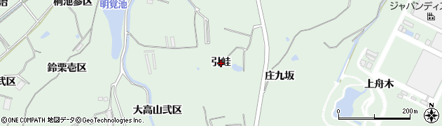 愛知県東浦町（知多郡）緒川（引蛙）周辺の地図