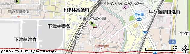 京都府京都市西京区下津林中島町周辺の地図