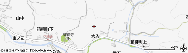 愛知県岡崎市箱柳町周辺の地図