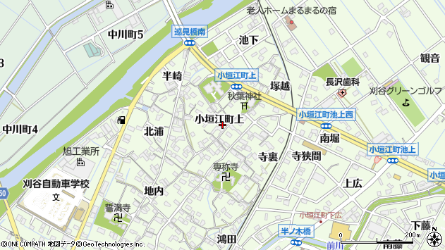 〒448-0012 愛知県刈谷市上重原町の地図