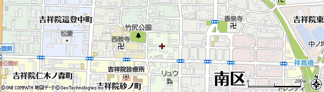 京都府京都市南区吉祥院東砂ノ町周辺の地図