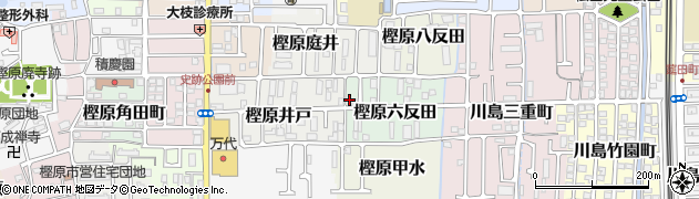 京都府京都市西京区樫原六反田周辺の地図