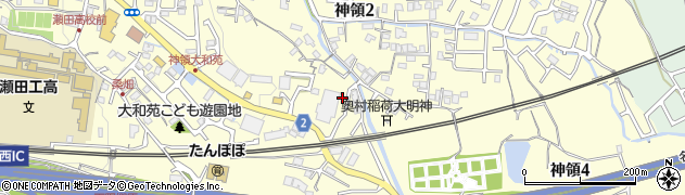 滋賀県大津市神領周辺の地図