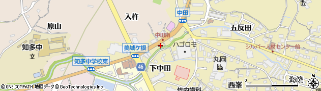 愛知県知多市岡田美城ケ根44周辺の地図