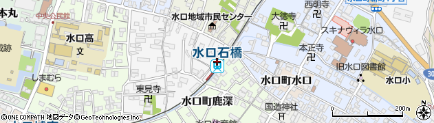 水口石橋駅周辺の地図