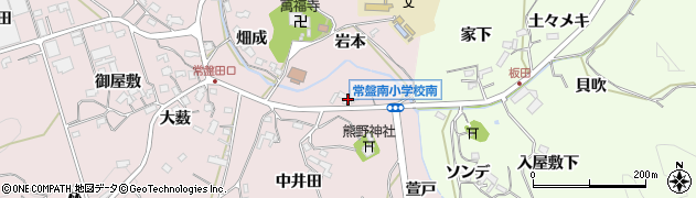 愛知県岡崎市田口町（堂前）周辺の地図