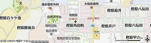 京都府京都市西京区樫原角田町周辺の地図