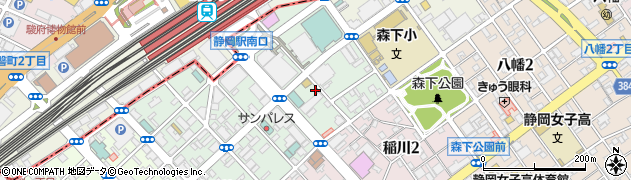 日産レンタカー静岡　静岡新幹線口店周辺の地図