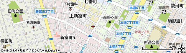 静岡県静岡市葵区八番町3周辺の地図