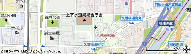 京都府京都市南区上鳥羽苗代町周辺の地図