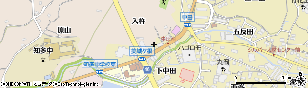 愛知県知多市岡田（美城ケ根）周辺の地図