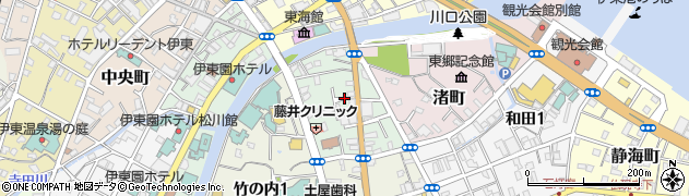 静岡県伊東市銀座元町周辺の地図