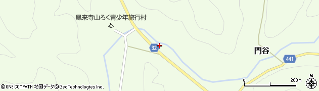 愛知県新城市門谷（合鏡）周辺の地図