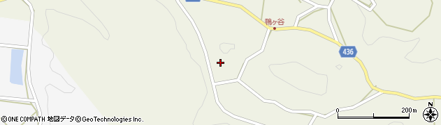 愛知県新城市作手鴨ヶ谷（中根）周辺の地図