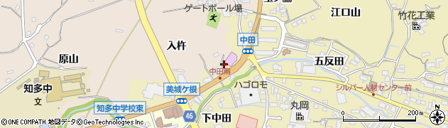 愛知県知多市岡田美城ケ根49周辺の地図