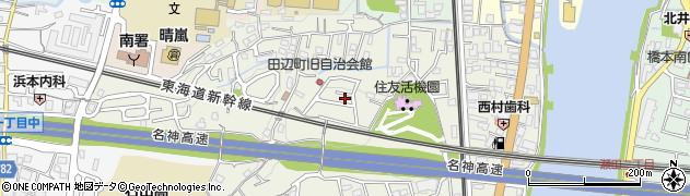 滋賀県大津市田辺町周辺の地図