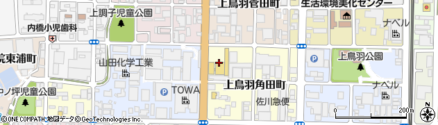 京都府京都市南区上鳥羽角田町周辺の地図