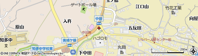 愛知県知多市岡田美城ケ根53周辺の地図