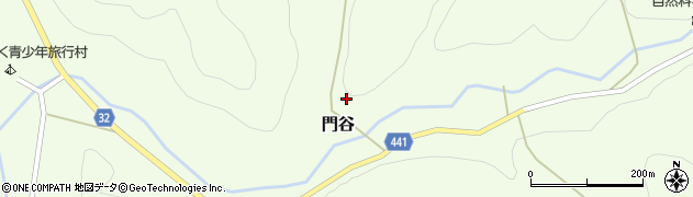 愛知県新城市門谷（広貝津）周辺の地図