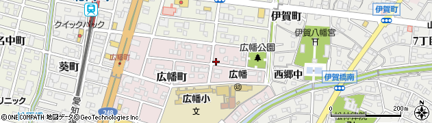愛知県岡崎市広幡町周辺の地図
