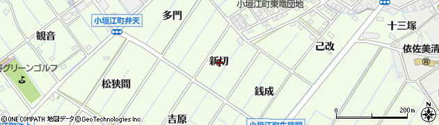 愛知県刈谷市小垣江町新切周辺の地図