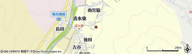 兵庫県川辺郡猪名川町清水東後田12周辺の地図