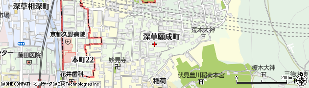 電源開発株式会社　深草荘周辺の地図