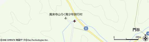 愛知県新城市門谷（北貝津）周辺の地図