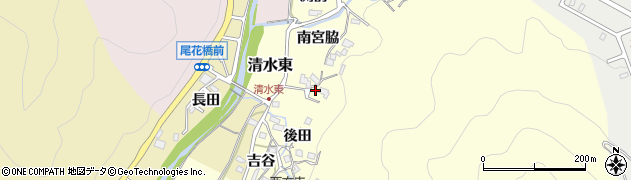 兵庫県川辺郡猪名川町清水東後田33周辺の地図