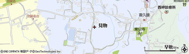 千葉県館山市見物周辺の地図