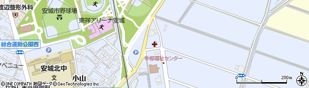 愛知県安城市新田町新栄80周辺の地図