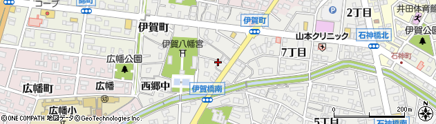 愛知県岡崎市伊賀町（東郷中）周辺の地図