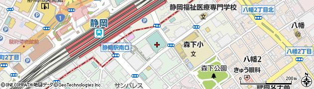 ホテルグランヒルズ静岡周辺の地図