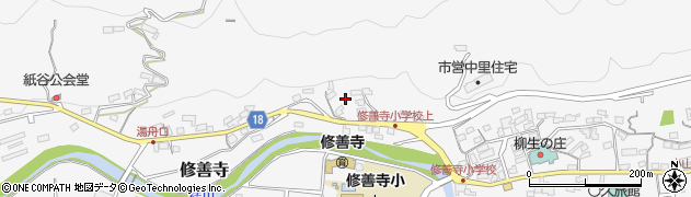 静岡県伊豆市修善寺周辺の地図