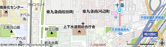 京都府京都市南区東九条南河辺町11周辺の地図