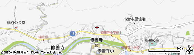 静岡県伊豆市修善寺周辺の地図