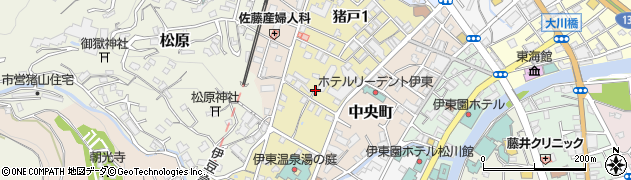 静岡県伊東市猪戸周辺の地図