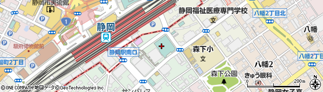 ヘーベルハウス静岡支店周辺の地図