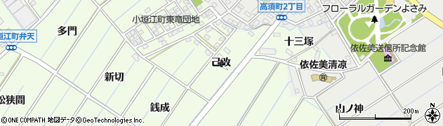 愛知県刈谷市小垣江町己改周辺の地図