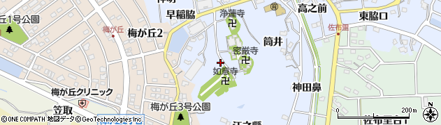 愛知県知多市佐布里地蔵脇周辺の地図