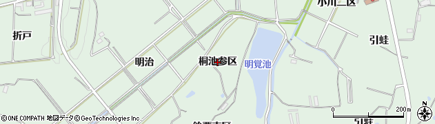 愛知県東浦町（知多郡）緒川（桐池参区）周辺の地図