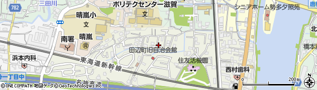 滋賀県大津市田辺町5周辺の地図