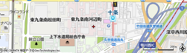 京都府京都市南区東九条南河辺町3周辺の地図