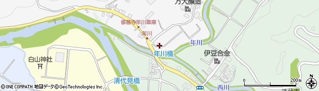 静岡県伊豆市年川15周辺の地図