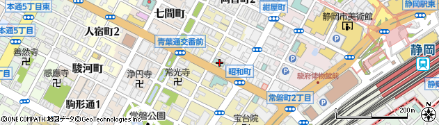 セブンイレブン静岡常磐１丁目店周辺の地図