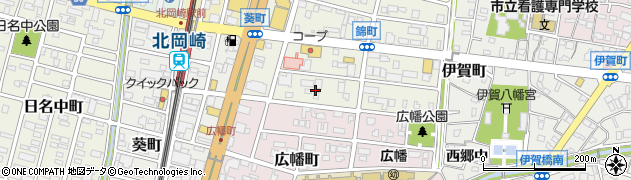 愛知県岡崎市錦町6周辺の地図