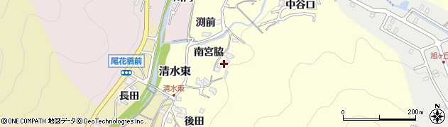 兵庫県川辺郡猪名川町仁頂寺南宮脇周辺の地図