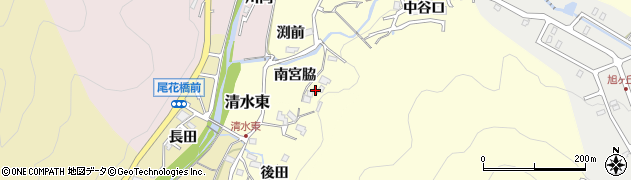 兵庫県猪名川町（川辺郡）仁頂寺（南宮脇）周辺の地図