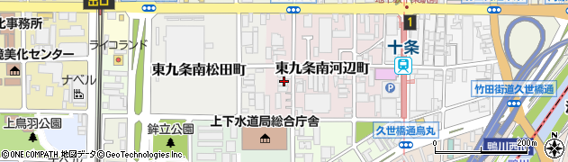 京都府京都市南区東九条南河辺町14周辺の地図