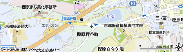 京都府京都市西京区樫原秤谷町周辺の地図